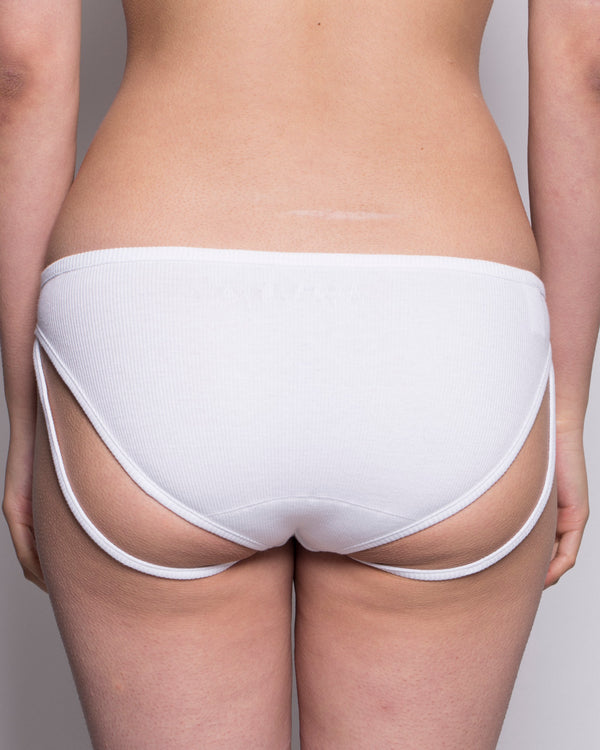 Low Waist G-Tang Brief in White