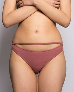 Low Waist G-Tang Brief in Red Bean