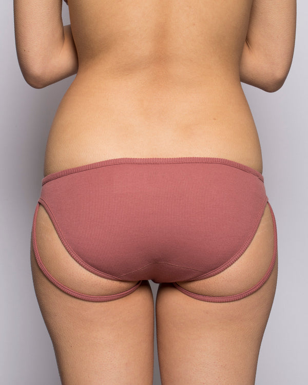 Low Waist G-Tang Brief in Red Bean
