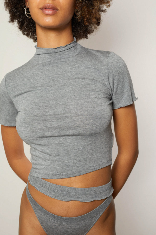 Gumi T-Shirt in Grey Melange